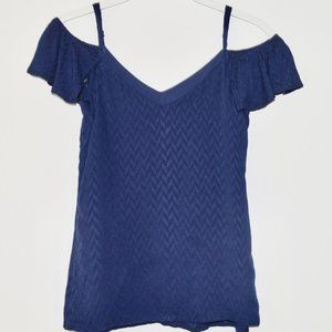 NEW Candie's V-Neck Cold Shoulder Top - XS
